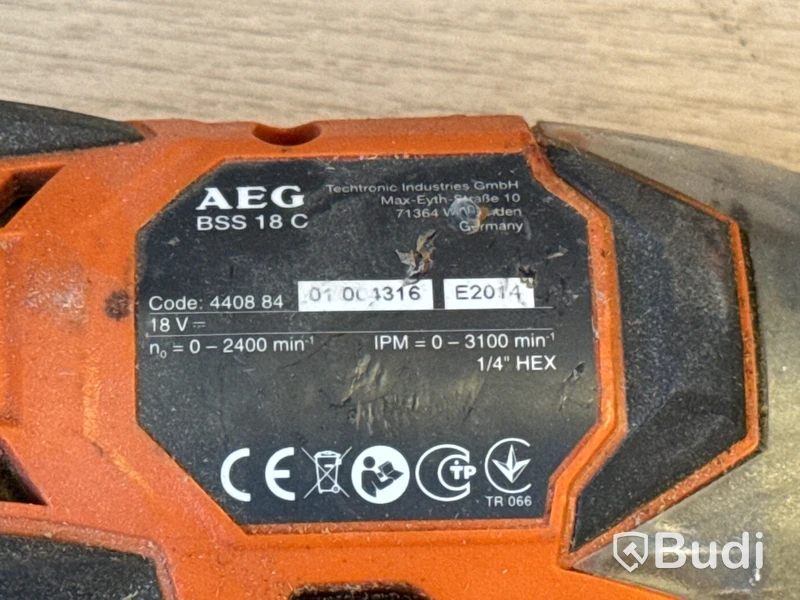 4 st batterimaskiner AEG