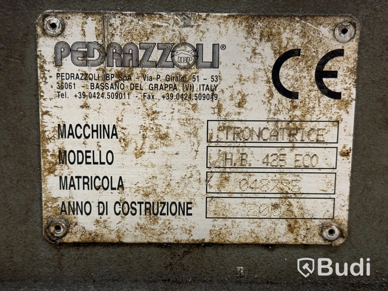 Kap Pedrazzoli Troncatrice H.B 425 ECO | 2003