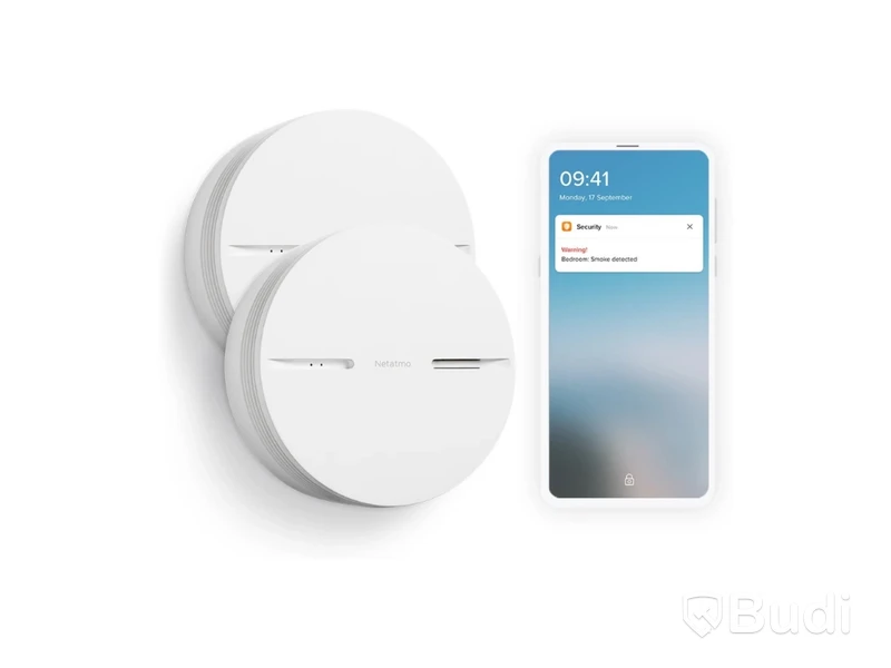 2 st. Brandvarnare Netatmo, smart.