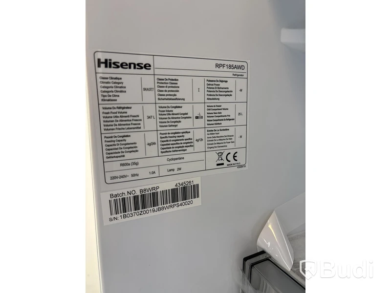 Kylskåp Hisense, RPF185AWD