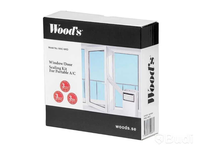 3 st. dörr- och fönsterkit AC, Woods