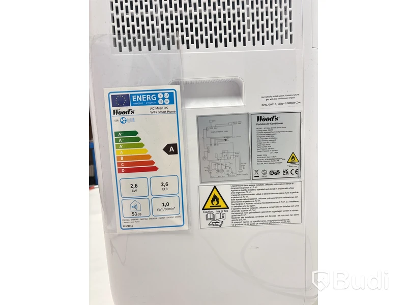 Luftrenare Wood’s Milan 9K Wifi