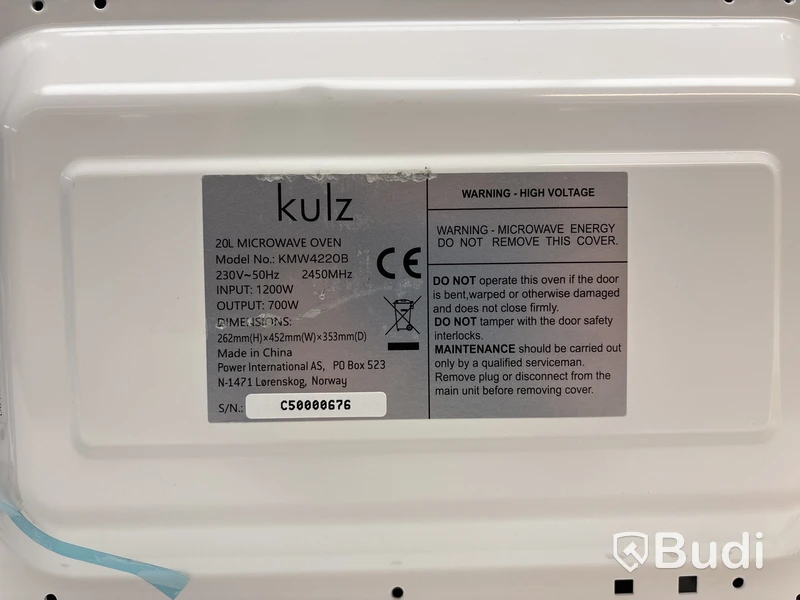 Mikrovågsugn Kulz, KMW4220B