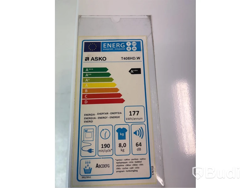 Torktumlare Asko, T408HD.W