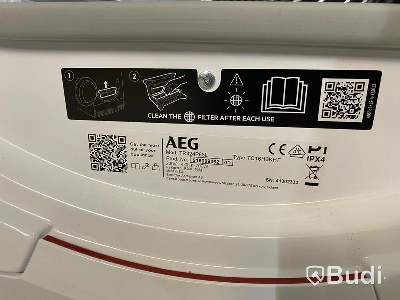 Torktumlare AEG, TR824P85L