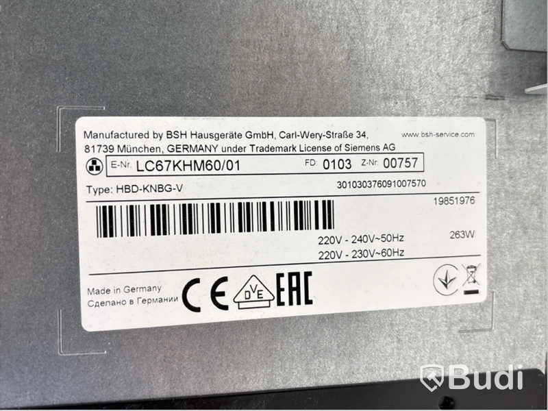 Siemens iQ300 extractor hood, LC67KHM60