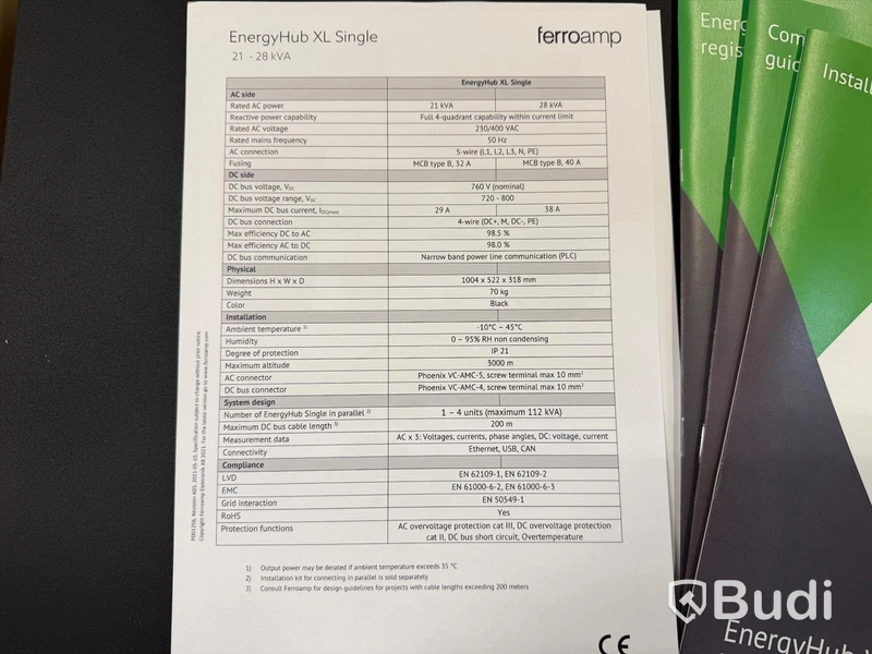 Växelriktare Ferroamp 21kW, EnergyHub XL Single, 21 kVA, 3-fas