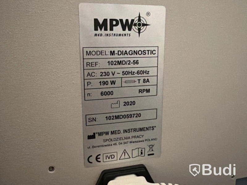 Centrifug MPW M-DIAGNOSTIC, 6000 rpm
