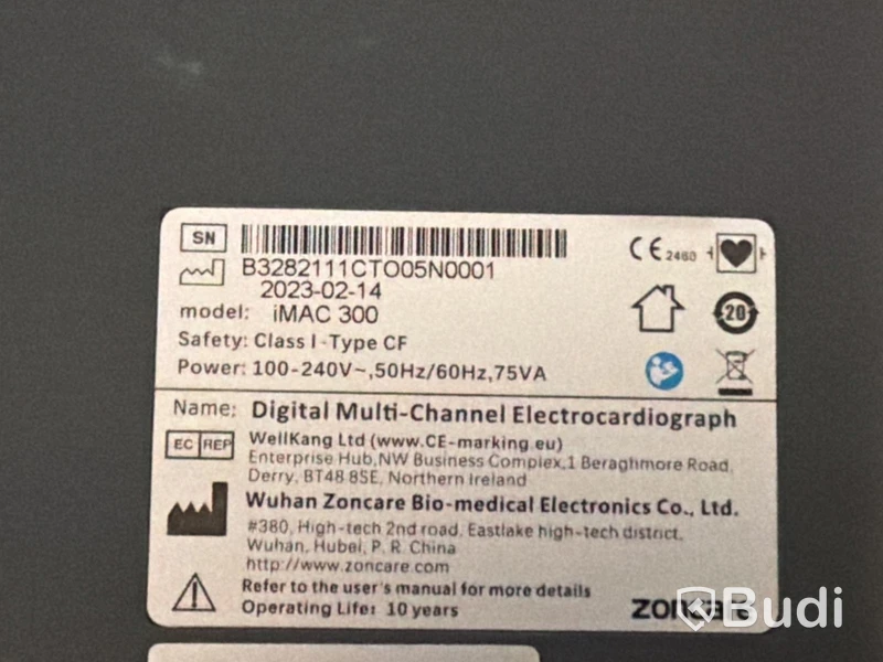 EKG-apparat Zoncare iMAC 300, 2023