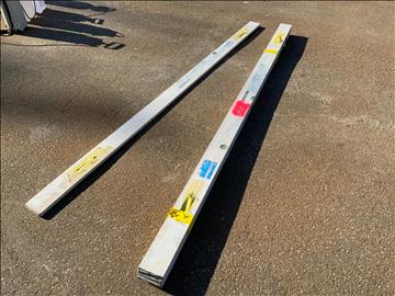 5st långa vattenpass/rätskiva, 250cm