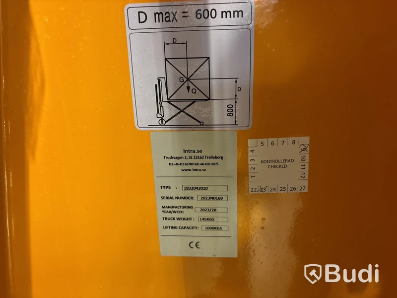 Elektrisk palldragare Intra