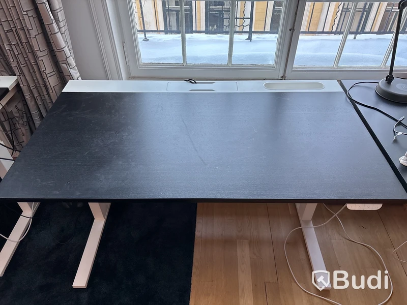 Höj- och sänkbart skrivbord, elektriskt inkl. datorskärm