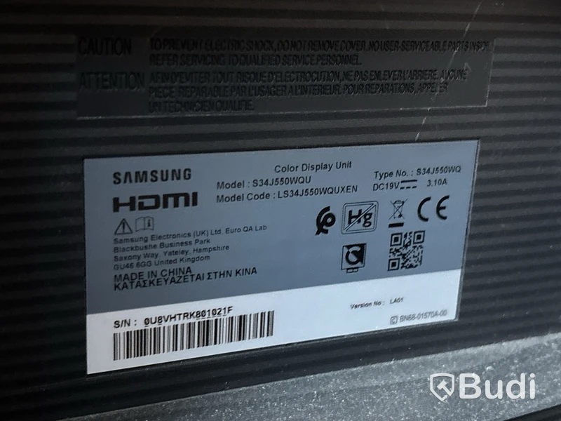 Datorskärm Samsung S34J550WQU