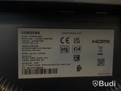 Dataskärm Samsung 34 tum C34G55TWWP