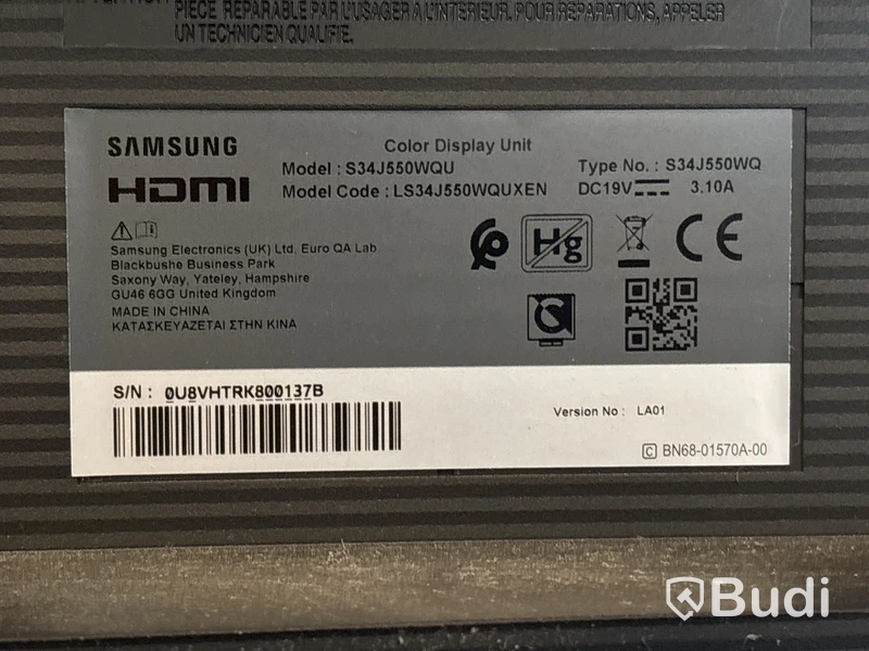 Datorskärm Samsung S34J550WQU