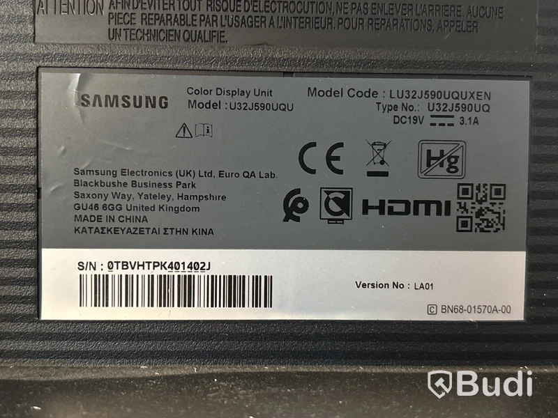 Datorskärm Samsung 32 tum LU32J590UQUXEN