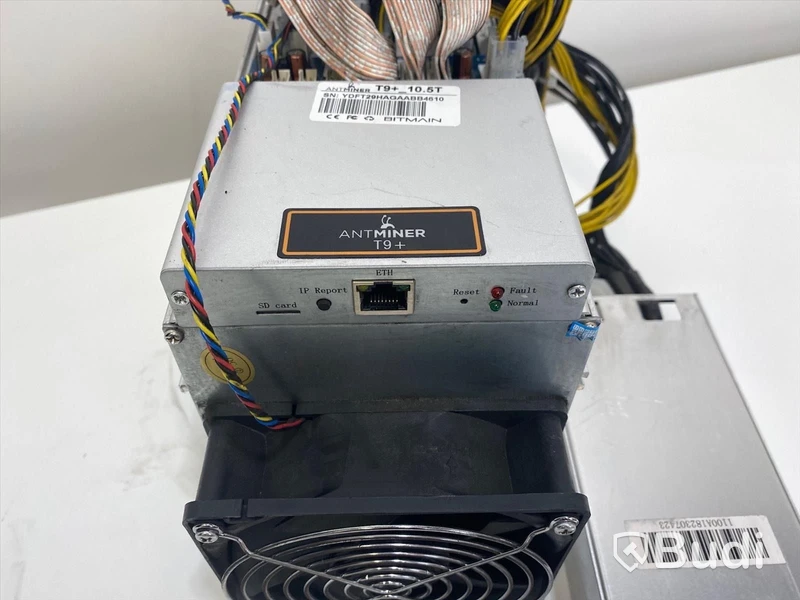 ASIC Antminer T9Plus 10,5 Th, inklusive Flypower 1800w power supply