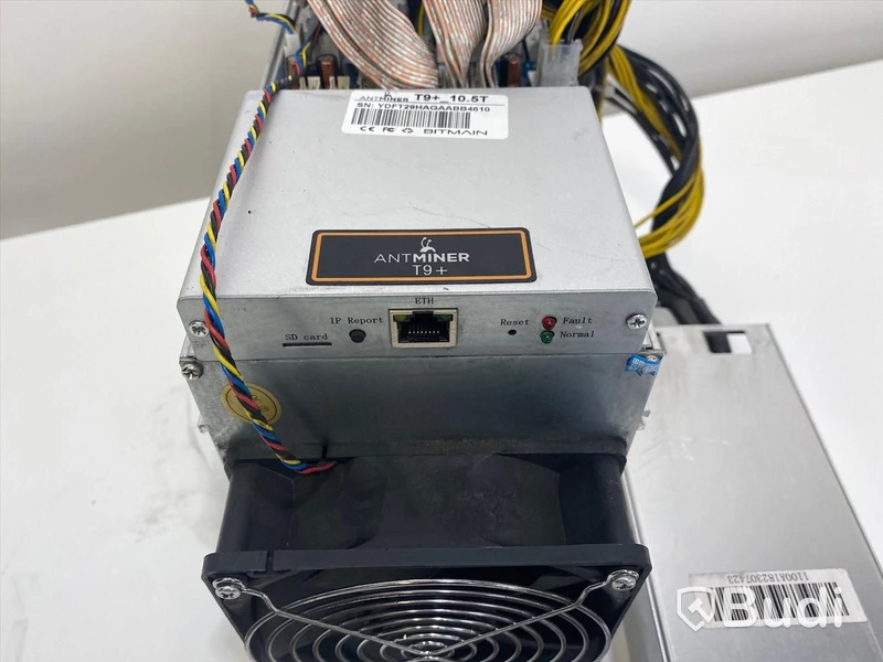 ASIC Antminer T9Plus 10,5 Th, inklusive Flypower 1800w power supply
