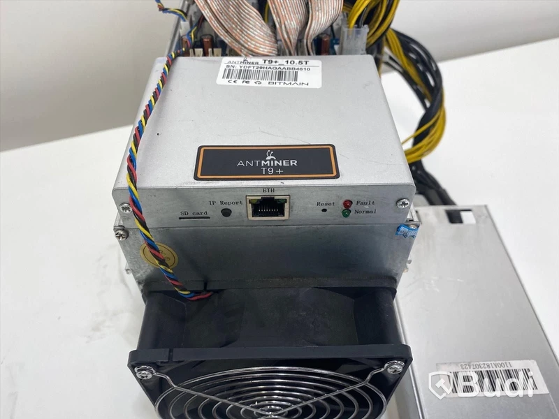 ASIC Antminer T9Plus 10,5 Th, inklusive Flypower 1800w power supply