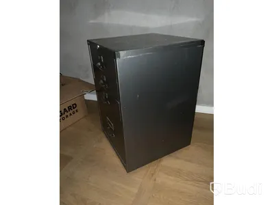 Plåt hutch Bisley. 4 lådor