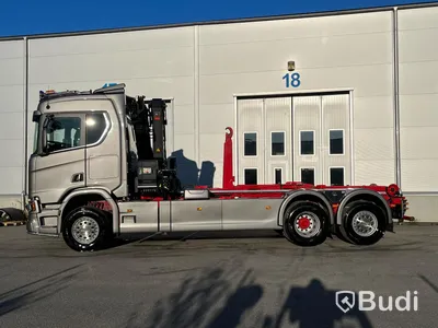 Kranväxlare | Scania R730 | 6x2 | 16.4 | Automat | 730hk | 2018 med flak