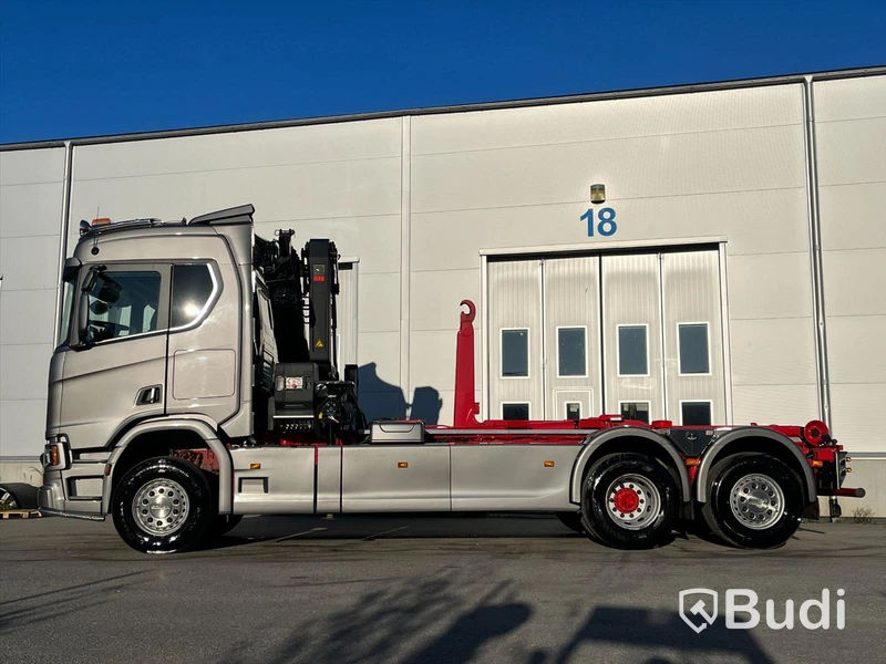 Kranväxlare | Scania R730 | 6x2 | 16.4 | Automat | 730hk | 2018 med flak