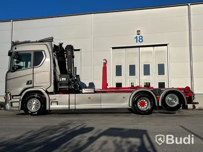 Kranväxlare | Scania R730 | 6x2 | 16.4 | Automat | 730hk | 2018 med flak