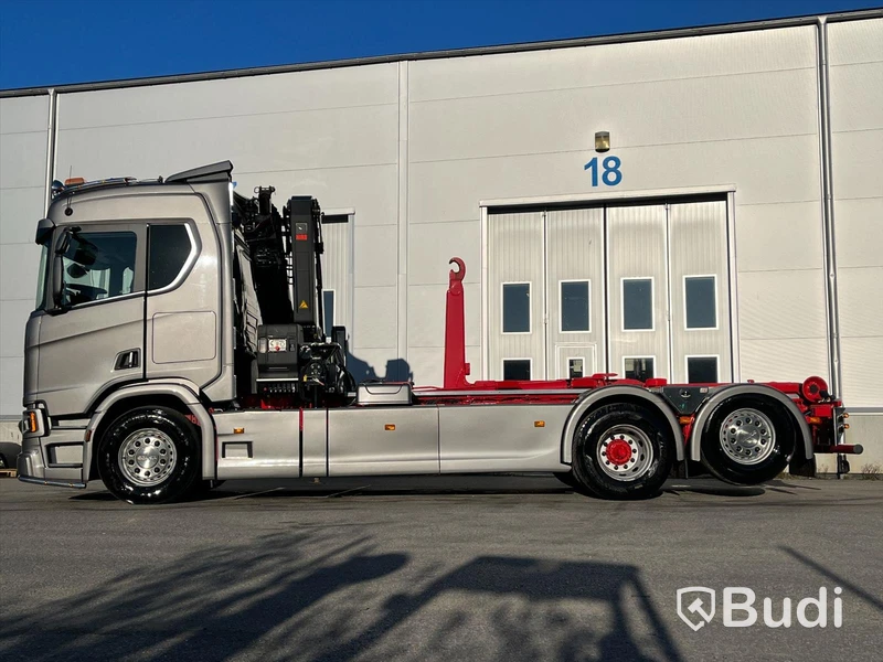 Kranväxlare | Scania R730 | 6x2 | 16.4 | Automat | 730hk | 2018 med flak