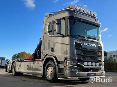 Kranväxlare | Scania R730 | 6x2 | 16.4 | Automat | 730hk | 2018 med flak