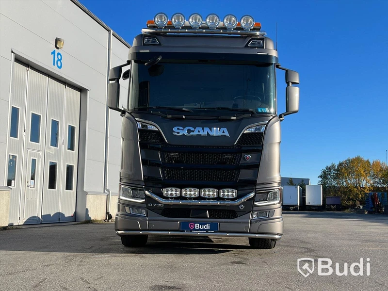Kranväxlare | Scania R730 | 6x2 | 16.4 | Automat | 730hk | 2018 med flak