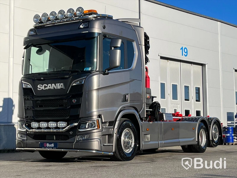 Kranväxlare | Scania R730 | 6x2 | 16.4 | Automat | 730hk | 2018 med flak