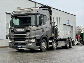 Bodbil Scania G450 8x2| 2018 | Automat | Palfinger PK 42 med Jibb