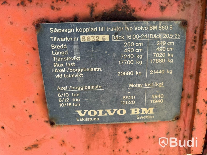 Dumper VOLVO-BM S 860 | 1979