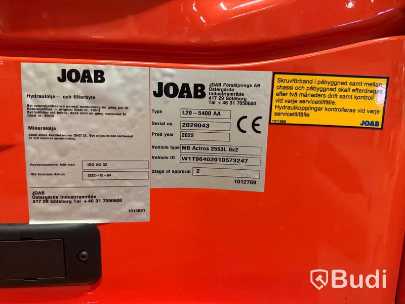 Lastväxlare Mercedes-Benz Arocs -2022 | JOAB | Plogutrustad