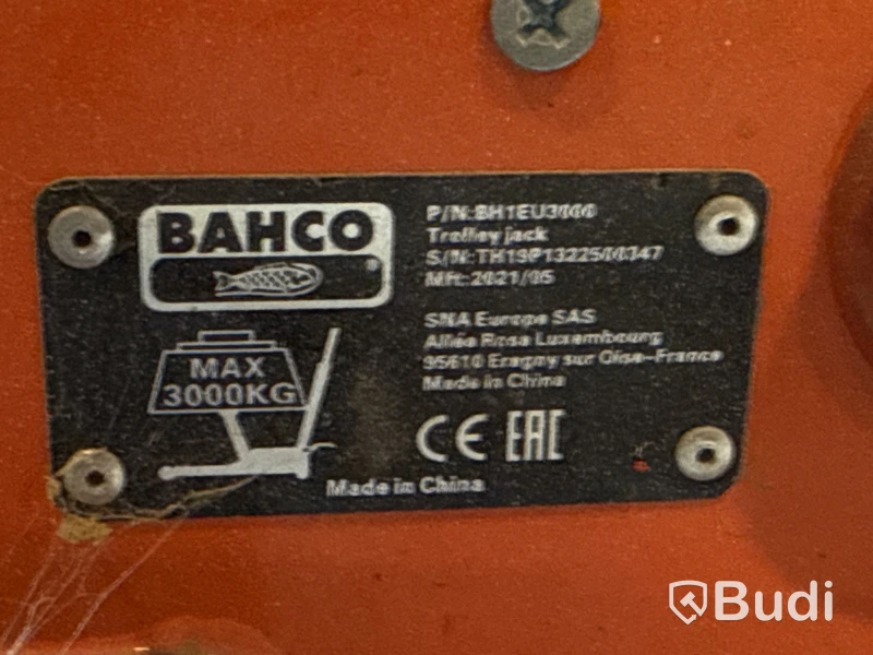 Garagedomkraft Bahco 3 ton