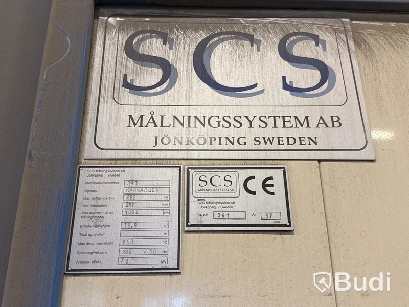 Pulverlackeringslinje med kammarugn SCB - 1997
