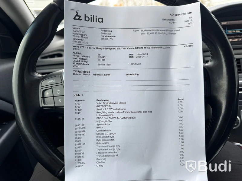Volvo V70 D2 Geartronic -2014