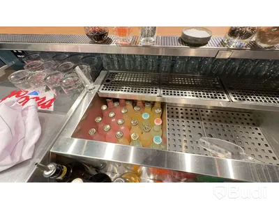 Kylbänk med lådor inkl barmästartopp
