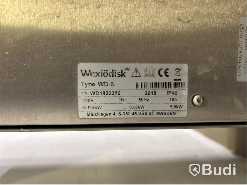 Diskmaskin Wexiodisk WD1822386 wd-6, inkl. arbetsbänk