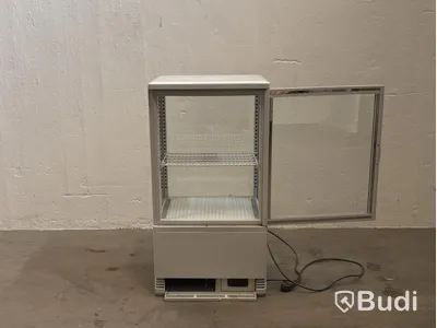 Countertop display cooler, white
