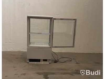 Countertop display cooler, white
