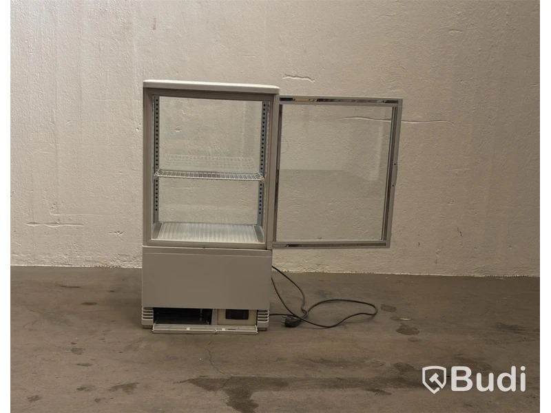 Countertop display cooler, white