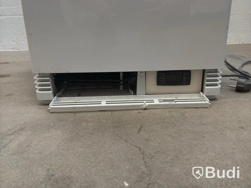 Countertop display cooler, white
