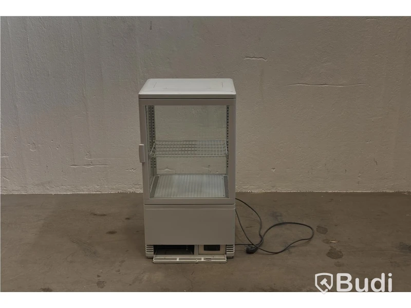 Countertop display cooler, white