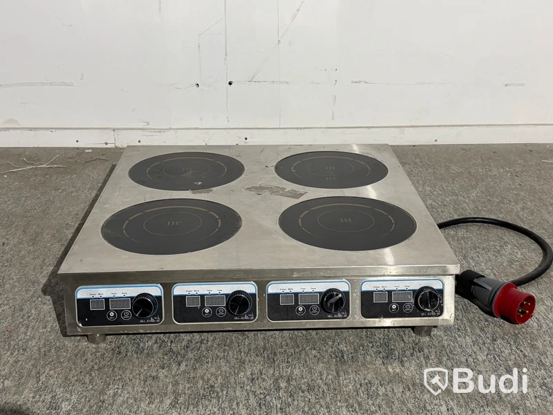 Induktionshäll, 4 zoner, 14 kW