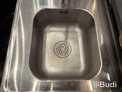 Stainless steel sink unit with sink & tap | 55 x 65 x 88 cm