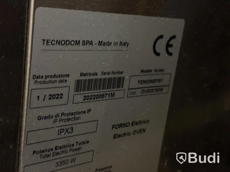 Tecnodom Nerone 600-3 Oven | 2022