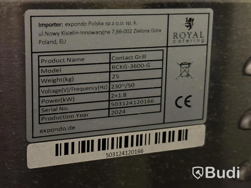 Royal Catering Contact Grill RCKG-3600-G | 2024
