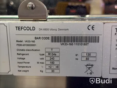 Refrigerated display counter Tefcold VK33-160 | 2011