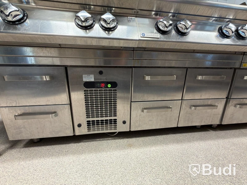 Coolpart refrigerated counter, 6 drawers